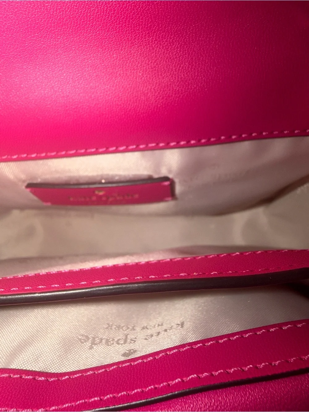 kate spade Hot Pink Mini Satchel Puffy Crossbody Like New